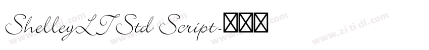 ShelleyLTStd Script字体转换
